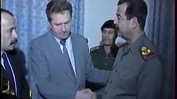 Визит Жириновского в Ирак в 2003 году, где он смог лично встретиться с Саддамом Хусейном